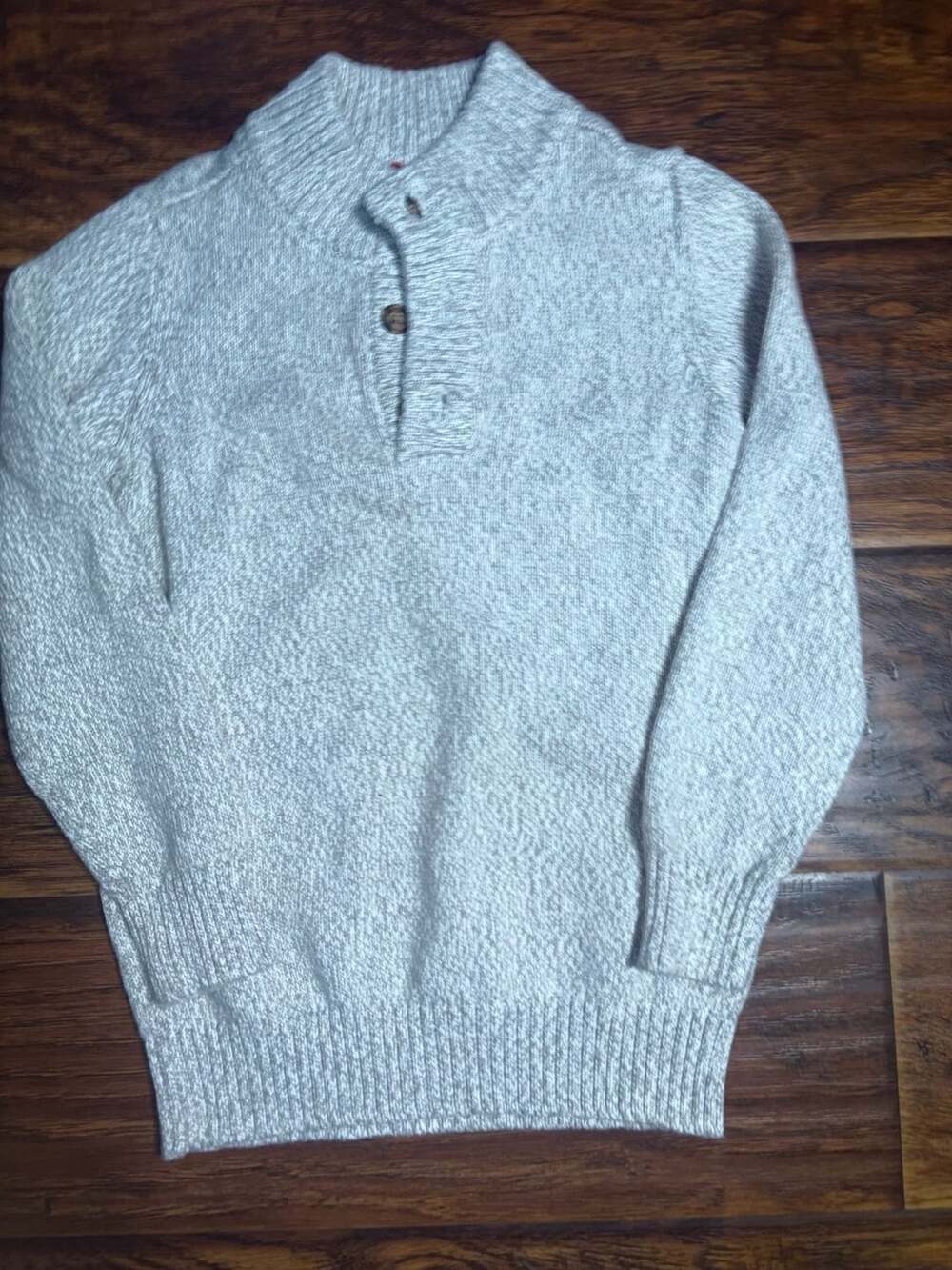 Carter's Knit Button Pullover Sweater Size 7/7A Gray